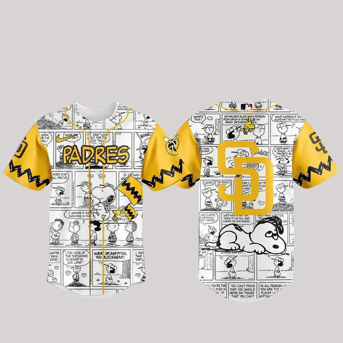 San Diego Padres Peanuts Anniversary Game 2026 Baseball Jersey Image