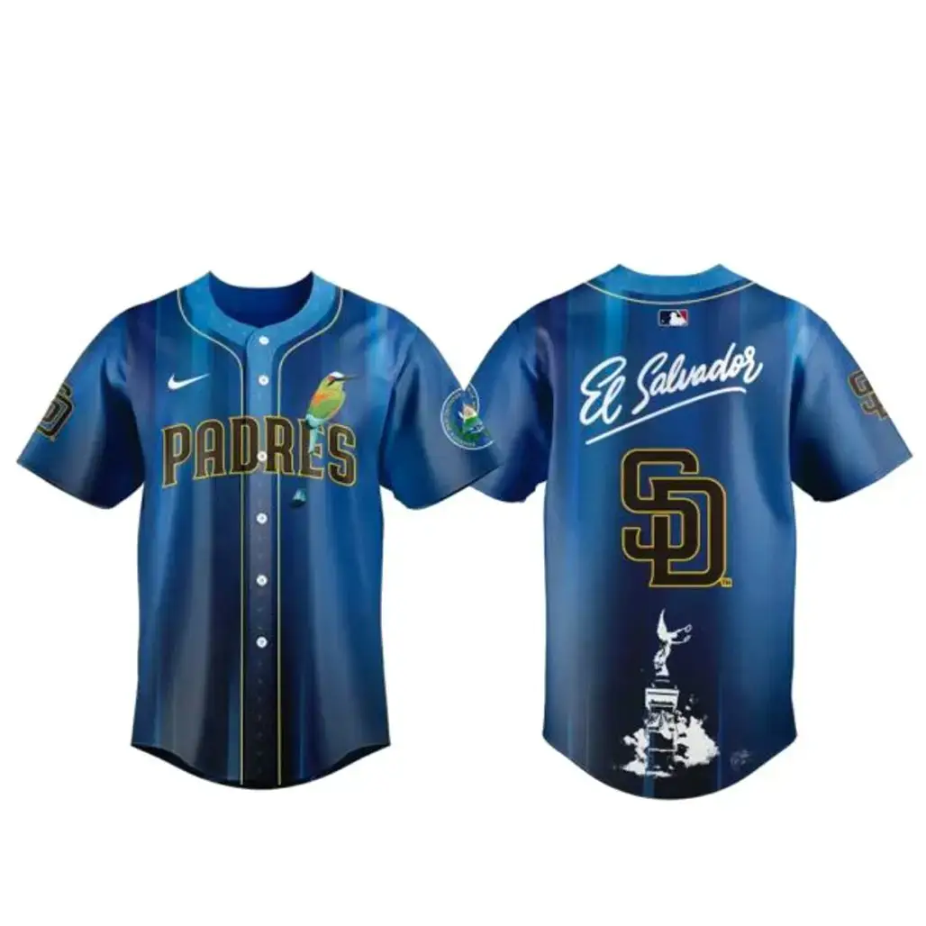 San Diego Padres Salvadoran Heritage Day 2026 Baseball Jersey Image