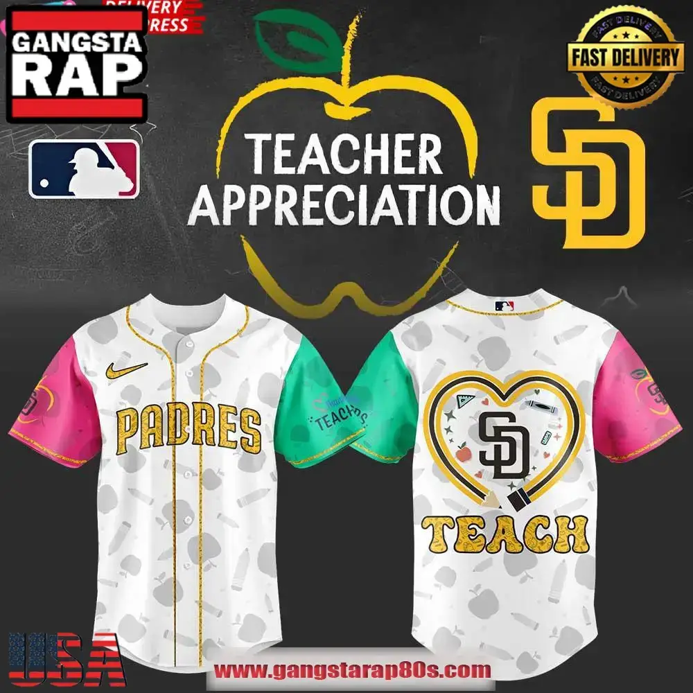 San Diego Padres Teacher Appreciation 2025 Baseball Jersey Shirt Image