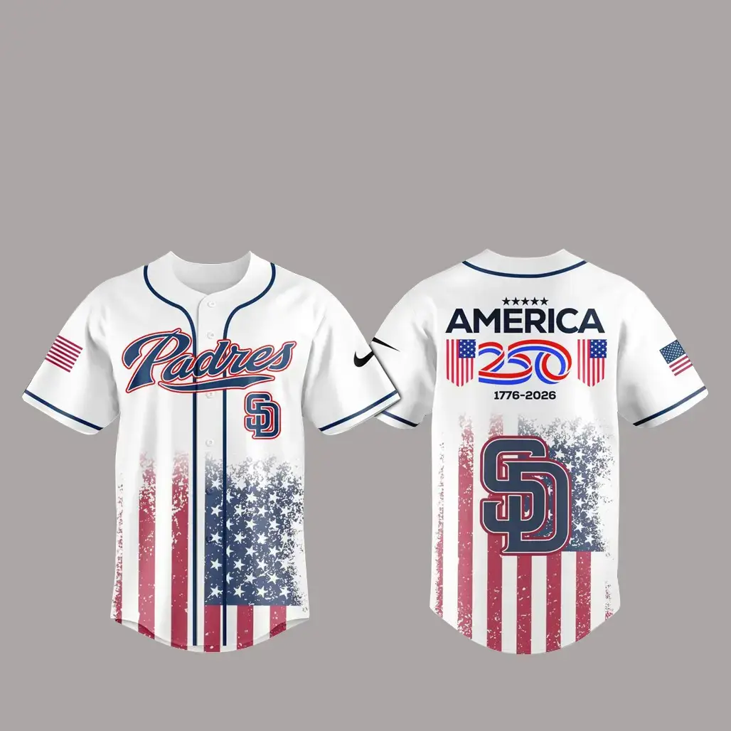 San Diego Padres x America 250th Anniversary 2026 Baseball Jersey Image