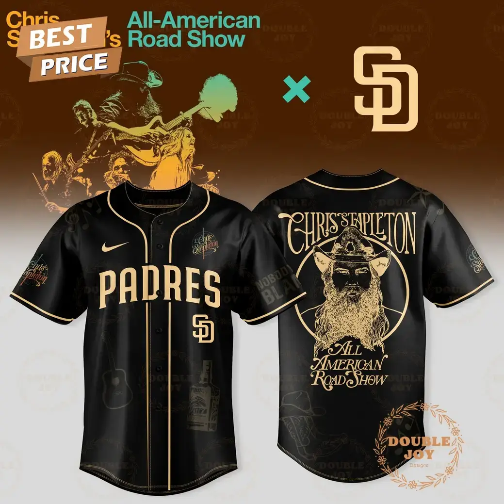 San Diego Padres x Chris Stapleton Show 2025 All American Road Baseball Jersey Image