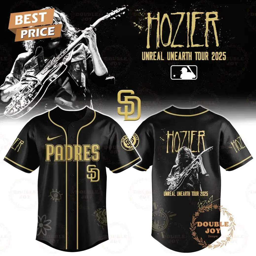 San Diego Padres x HOZIER Tour 2025 Unreal Unearth Edition Baseball Jersey Image