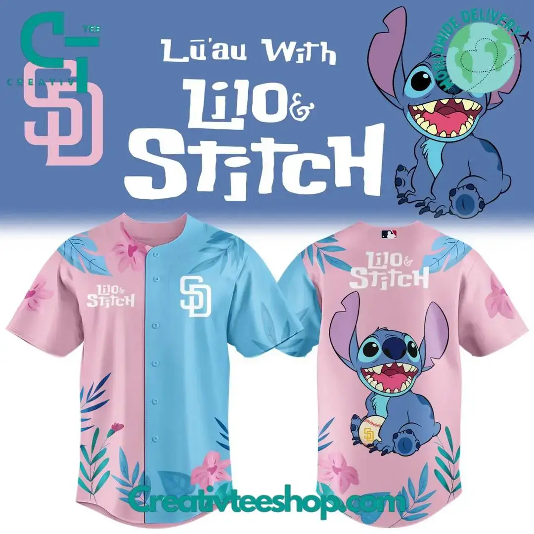 San Diego Padres X Lilo & Stitch Night Special Baseball Jersey Image