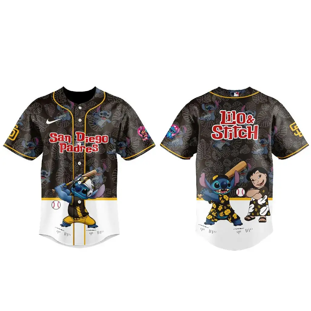 San Diego Padres x Lilo Stitch Night 2026 Baseball Jersey Image