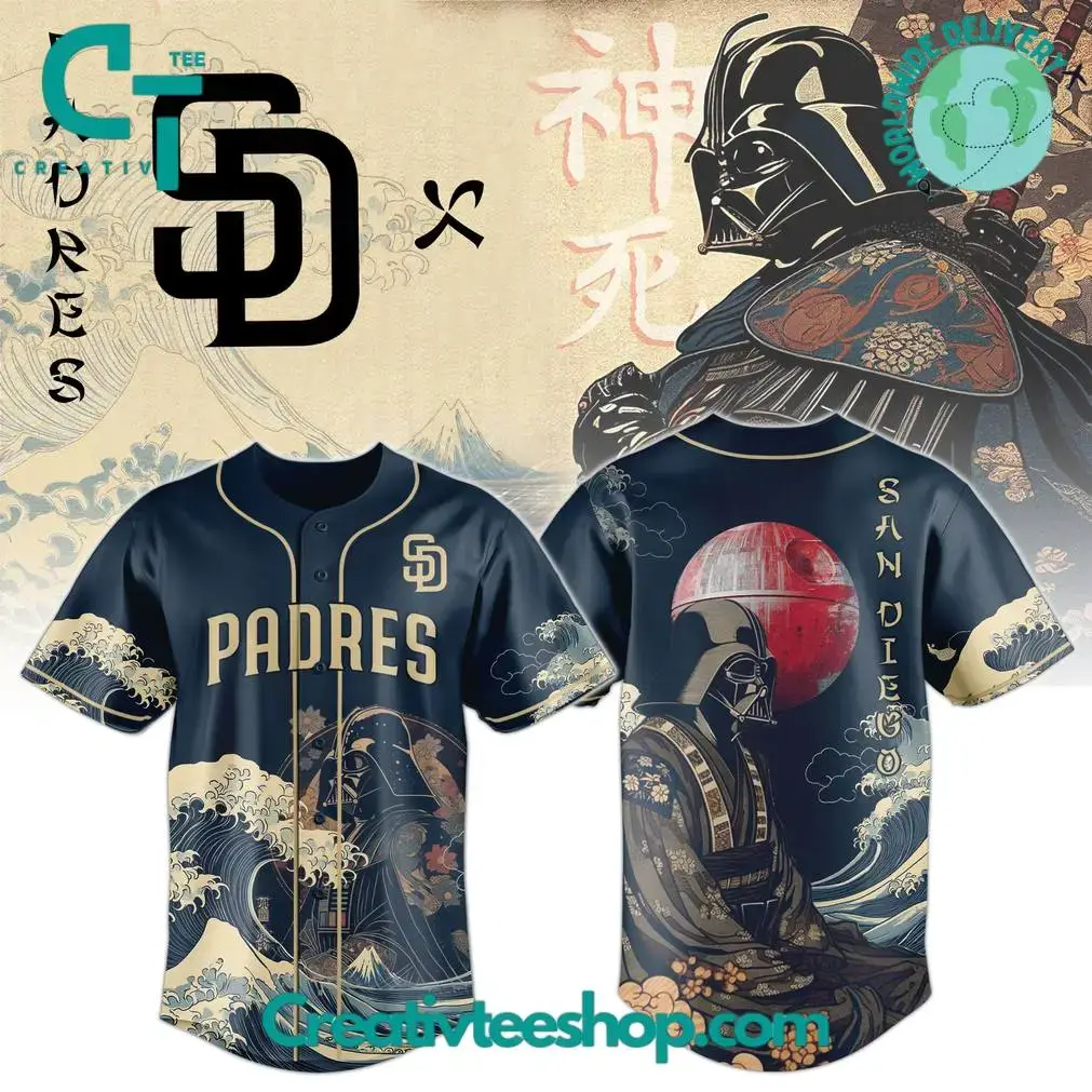 San Diego Padres X Lord Vader Japan Edition 2025 Baseball Jersey Image