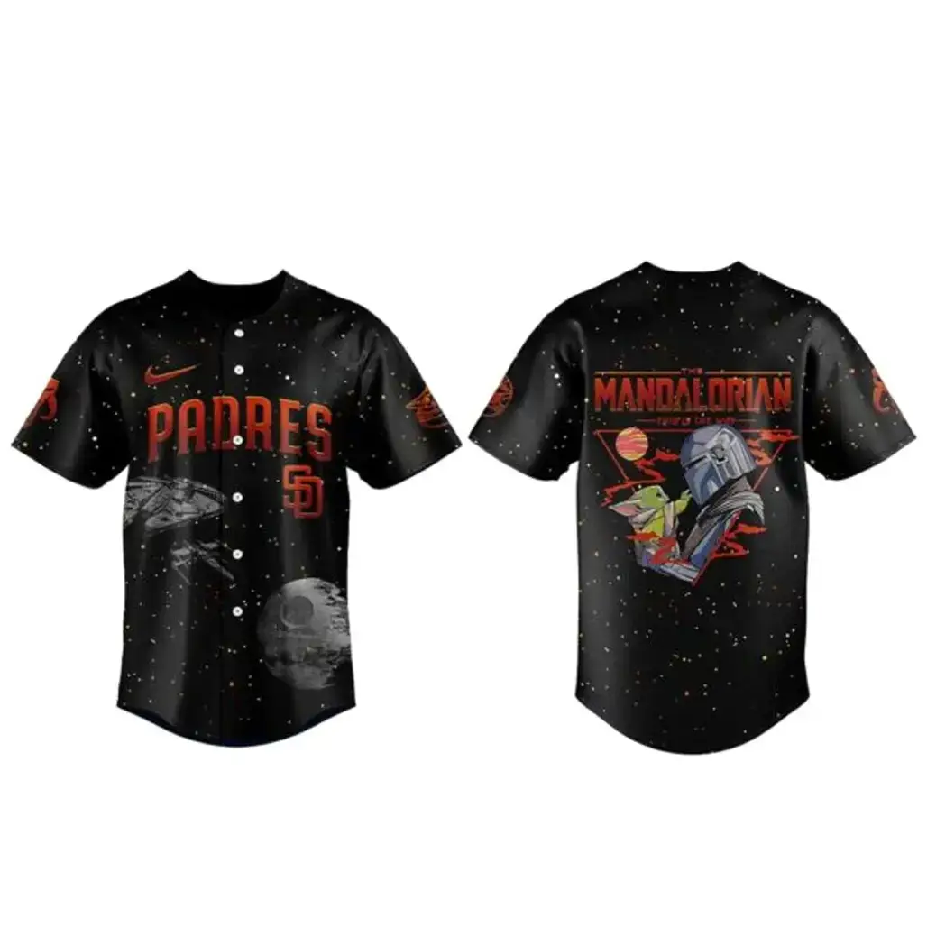 San Diego Padres x Mandalorian and Grogu Baseball Jersey Image