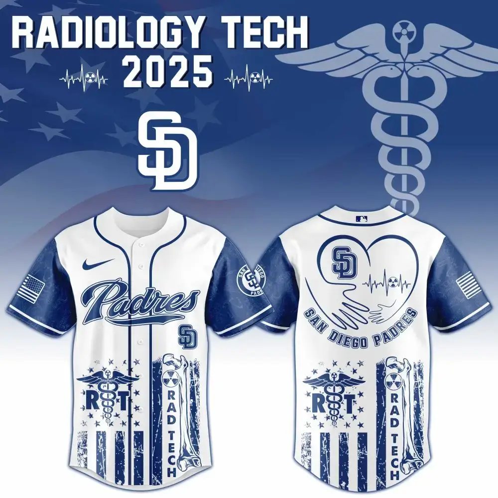 San Diego Padres X Radiology Tech Night Exclusive Design Custom Baseball Jersey Image
