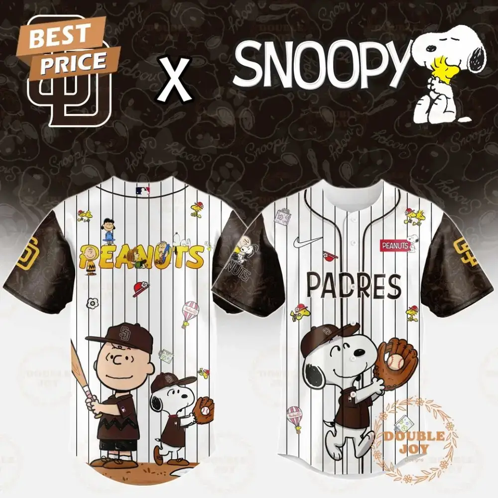 San Diego Padres X Snoopy 2025 Limited Edition Baseball Jersey Image