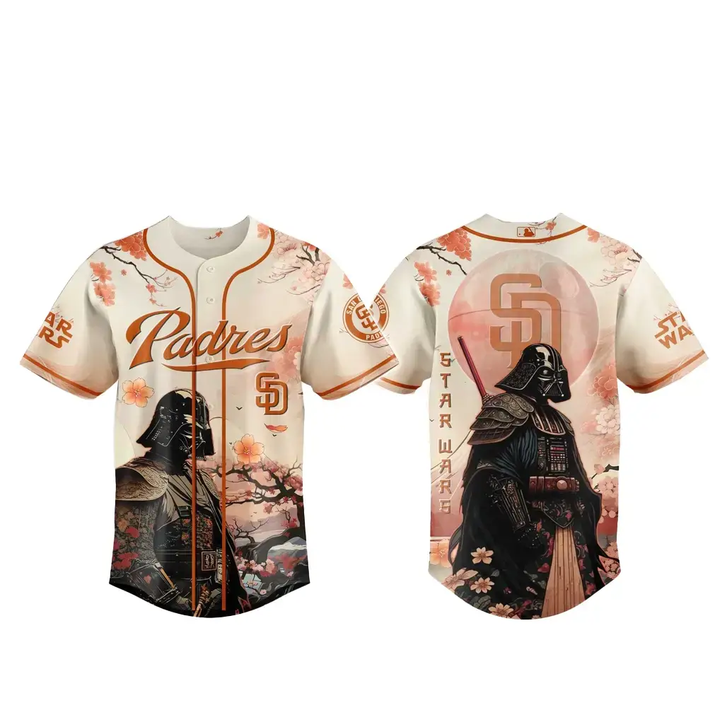 San Diego Padres x Star Wars Cherry Blossom 2026 Baseball Jersey Image