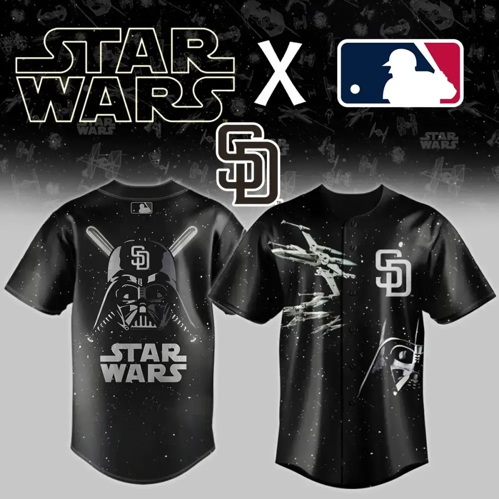 San Diego Padres X Star Wars Custom Baseball Jersey Image