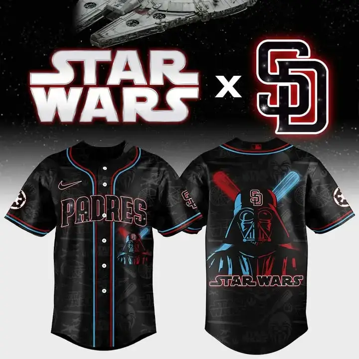 San Diego Padres X Star Wars Custom Baseball Jersey Mlb Image