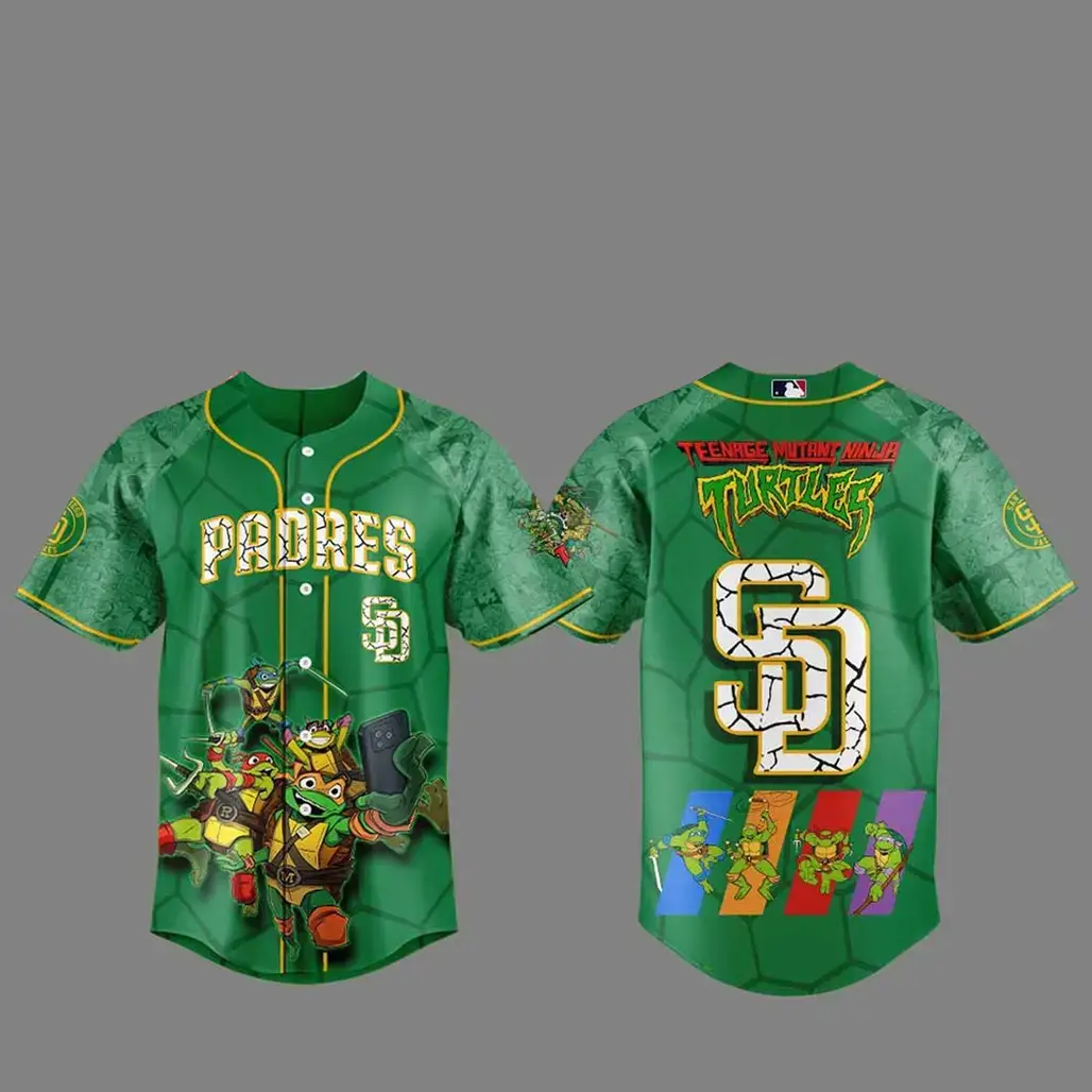 San Diego Padres x Teenage Mutant Ninja Turtles 2026 Baseball Jersey Version 1 Image