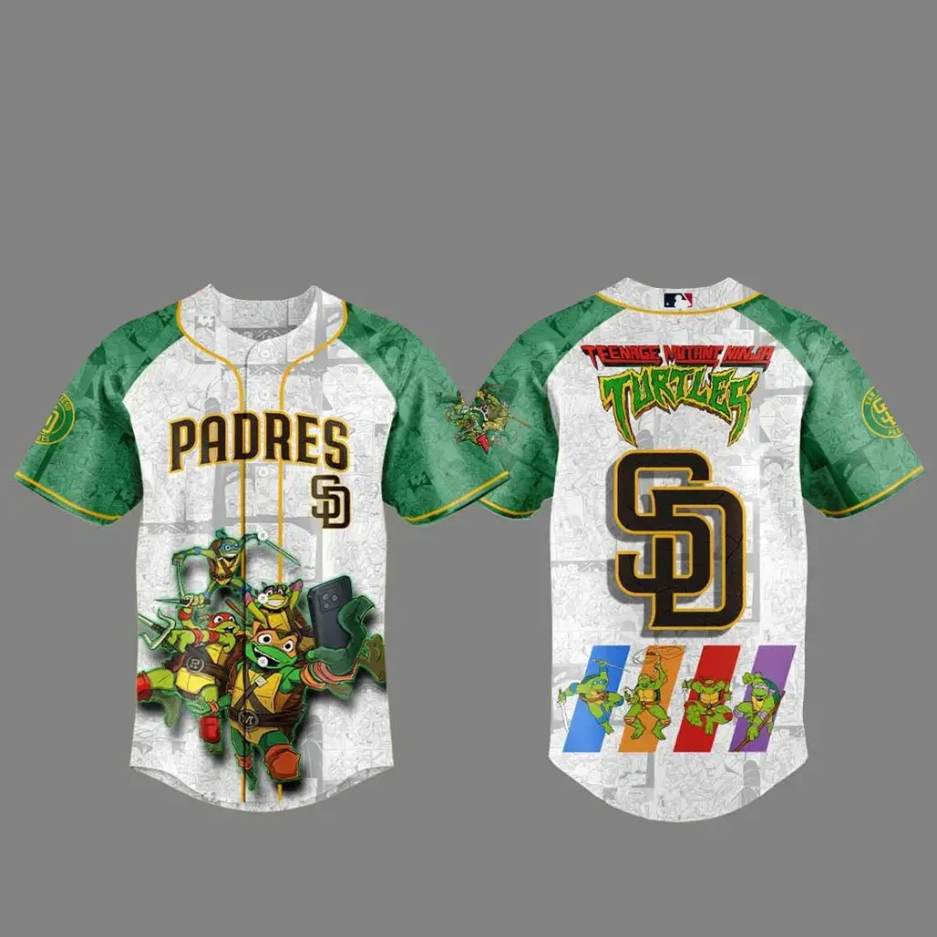San Diego Padres x Teenage Mutant Ninja Turtles 2026 Baseball Jersey Version 2 Image