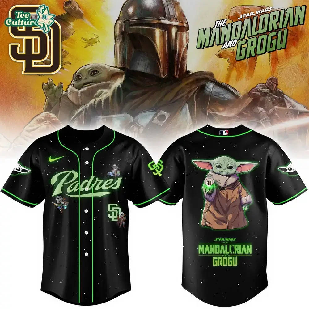 San Diego Padres x The Mandalorian & Grogu Exclusive MLB Style Jersey Image