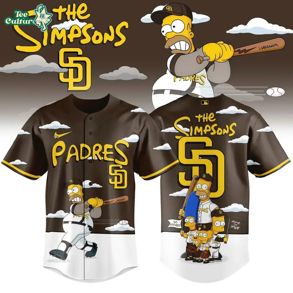 San Diego Padres x The Simpsons 2026 Limited Edition Baseball Jersey Image
