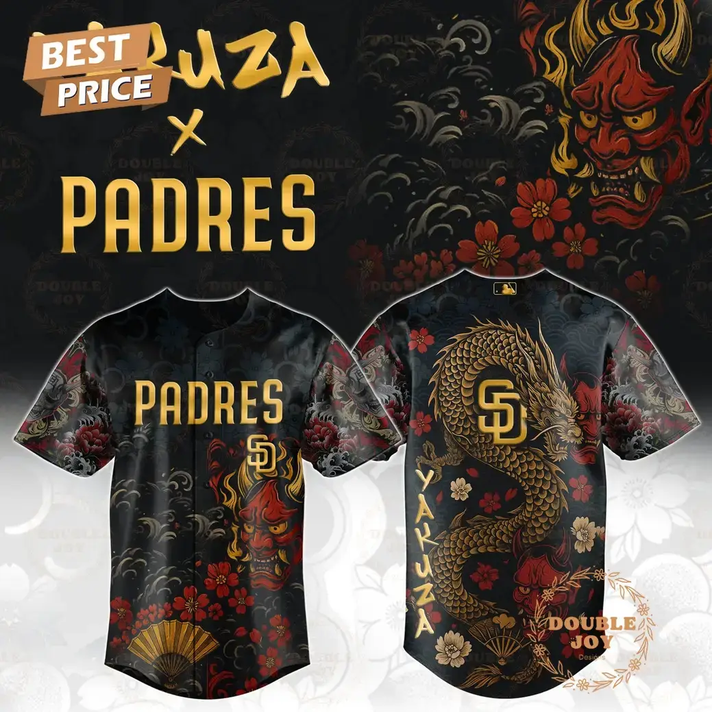 San Diego Padres Yakuza Dragon Oni 2025 Limited Edition Baseball Jersey Image