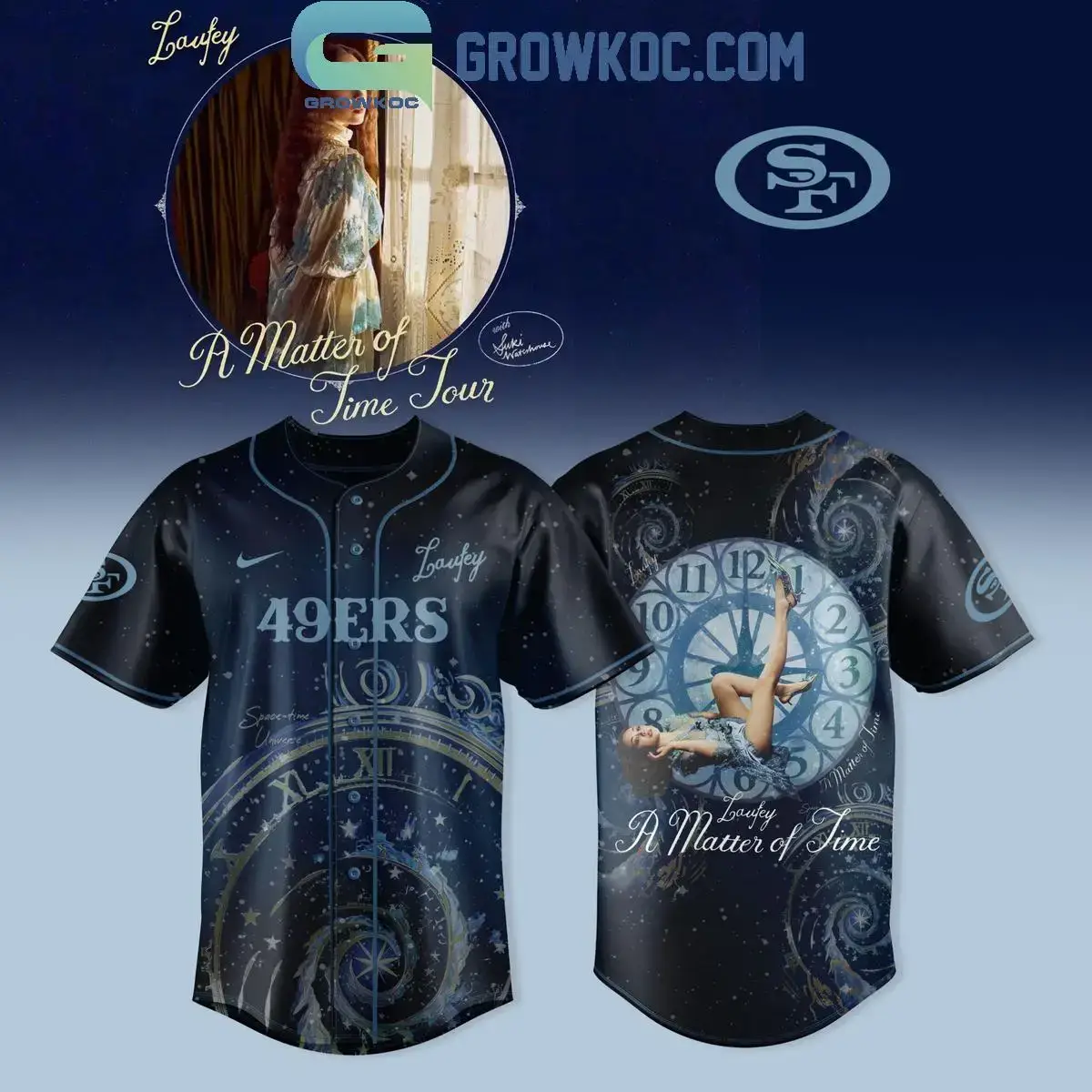 San Francisco 49ers Laufey A Matther Of Time Tour 2025 Jersey Image