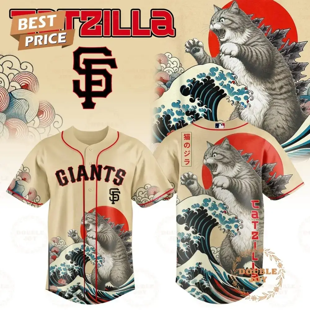 San Francisco Giants Catzilla 2025 Japan Limited Edition Baseball Jersey Image
