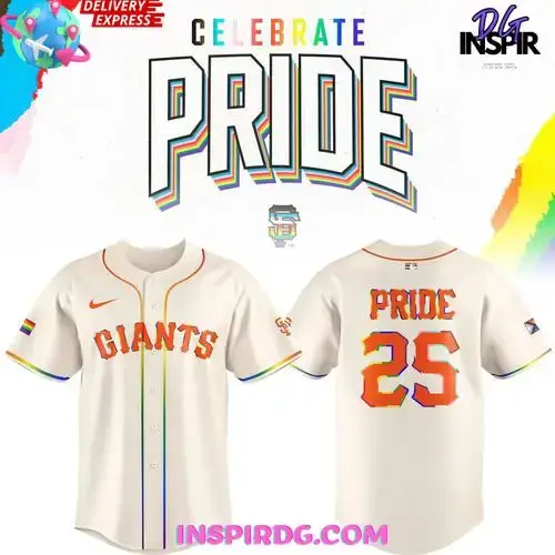 San Francisco Giants Celebrate Pride 2025 Baseball Jersey Image