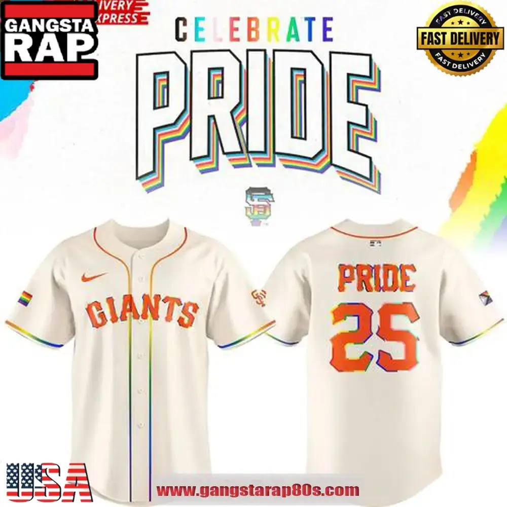 San Francisco Giants Celebrate Pride 2025 Baseball Jersey Shirt Image