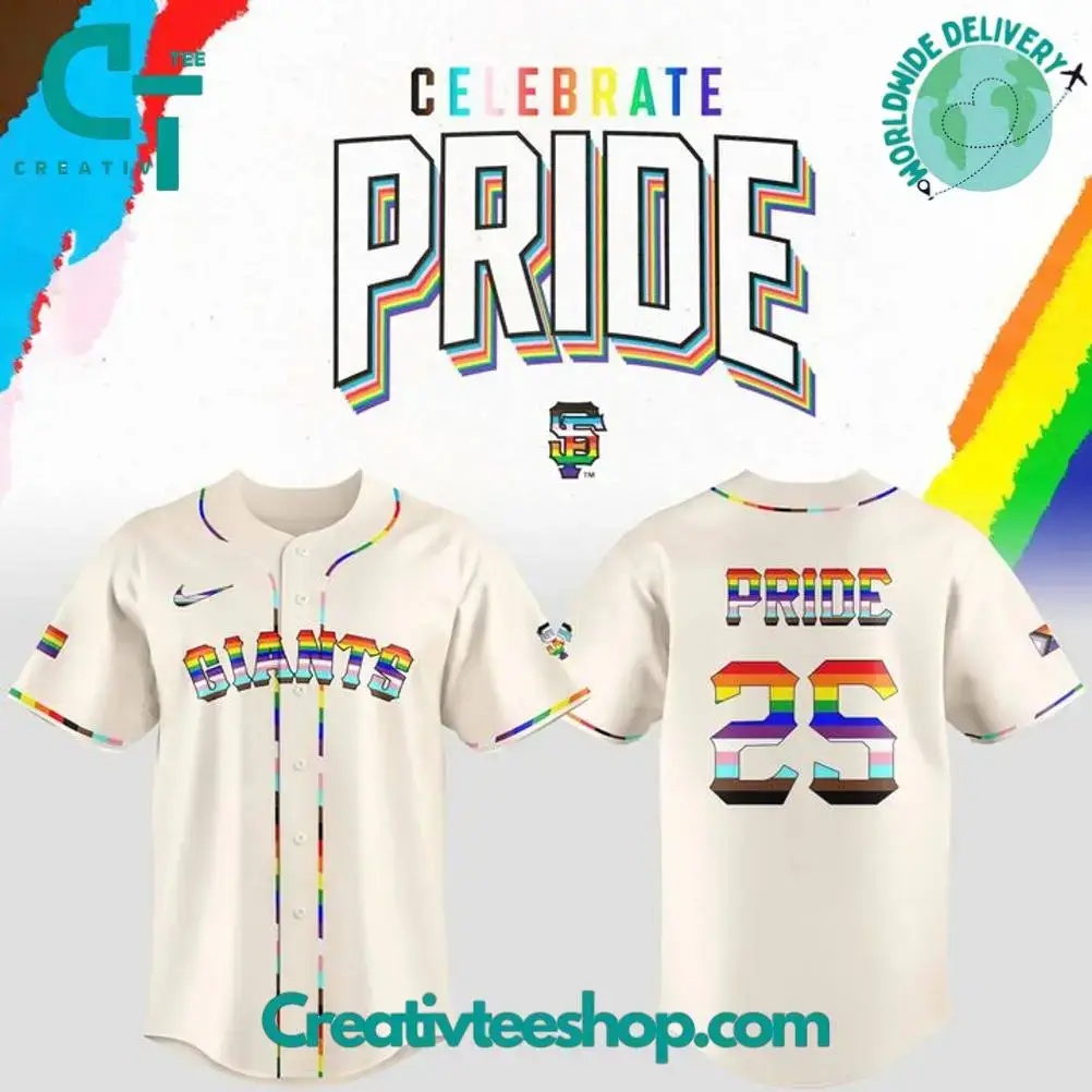 San Francisco Giants Celebrate Pride Month 2025 Special Baseball Jersey Image