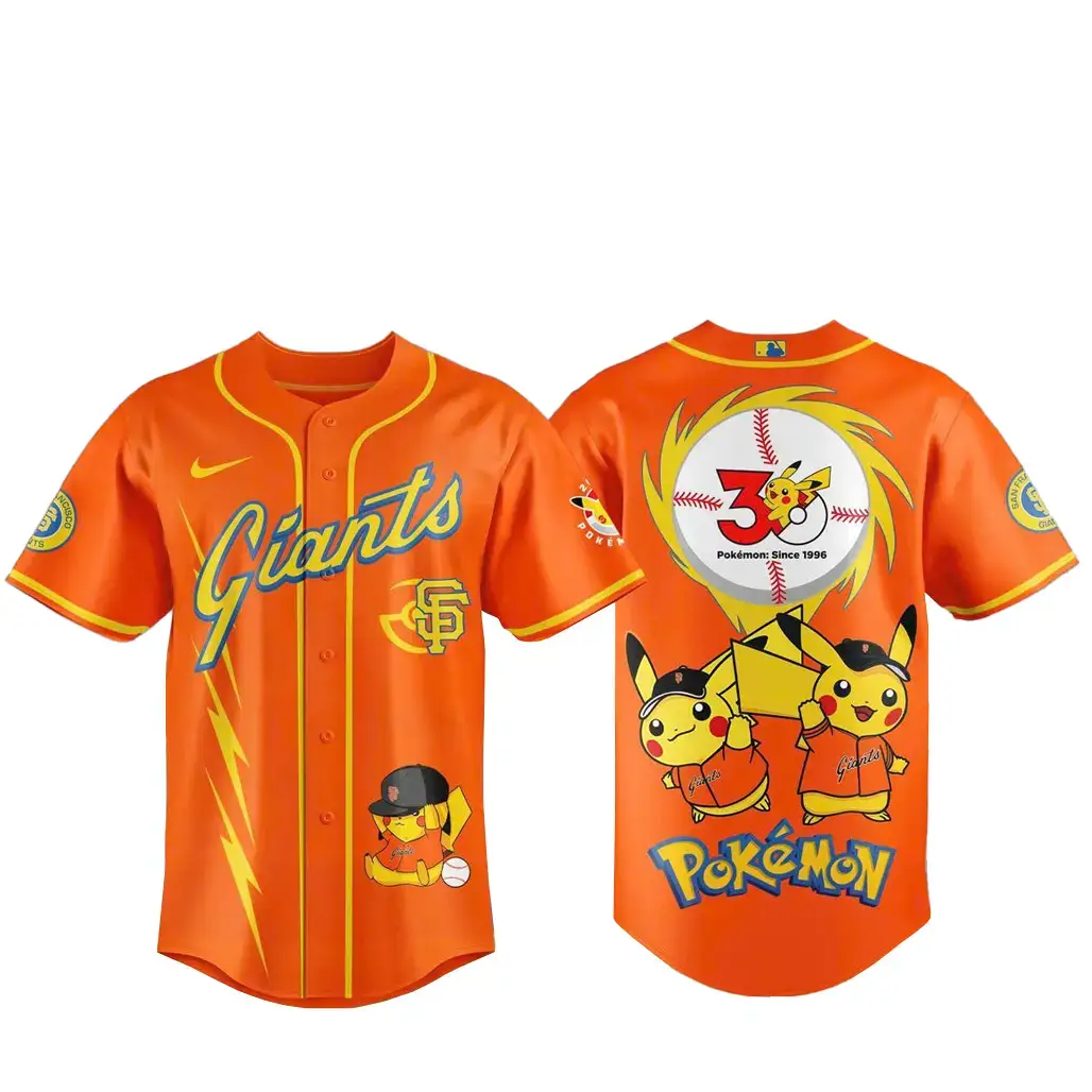 San Francisco Giants Celebration 30th Pokemon 2026 Baseball Jersey Image