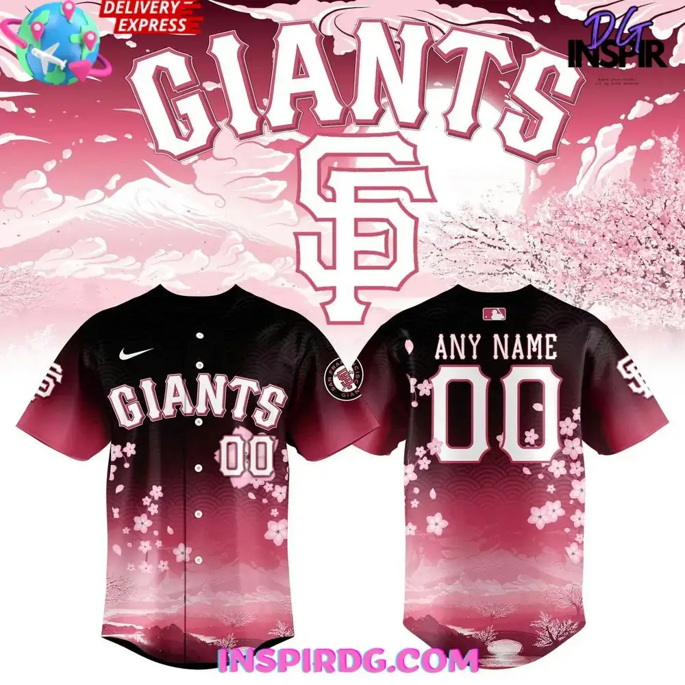 San Francisco Giants Cherry Blossom 2025 Baseball Jersey Image