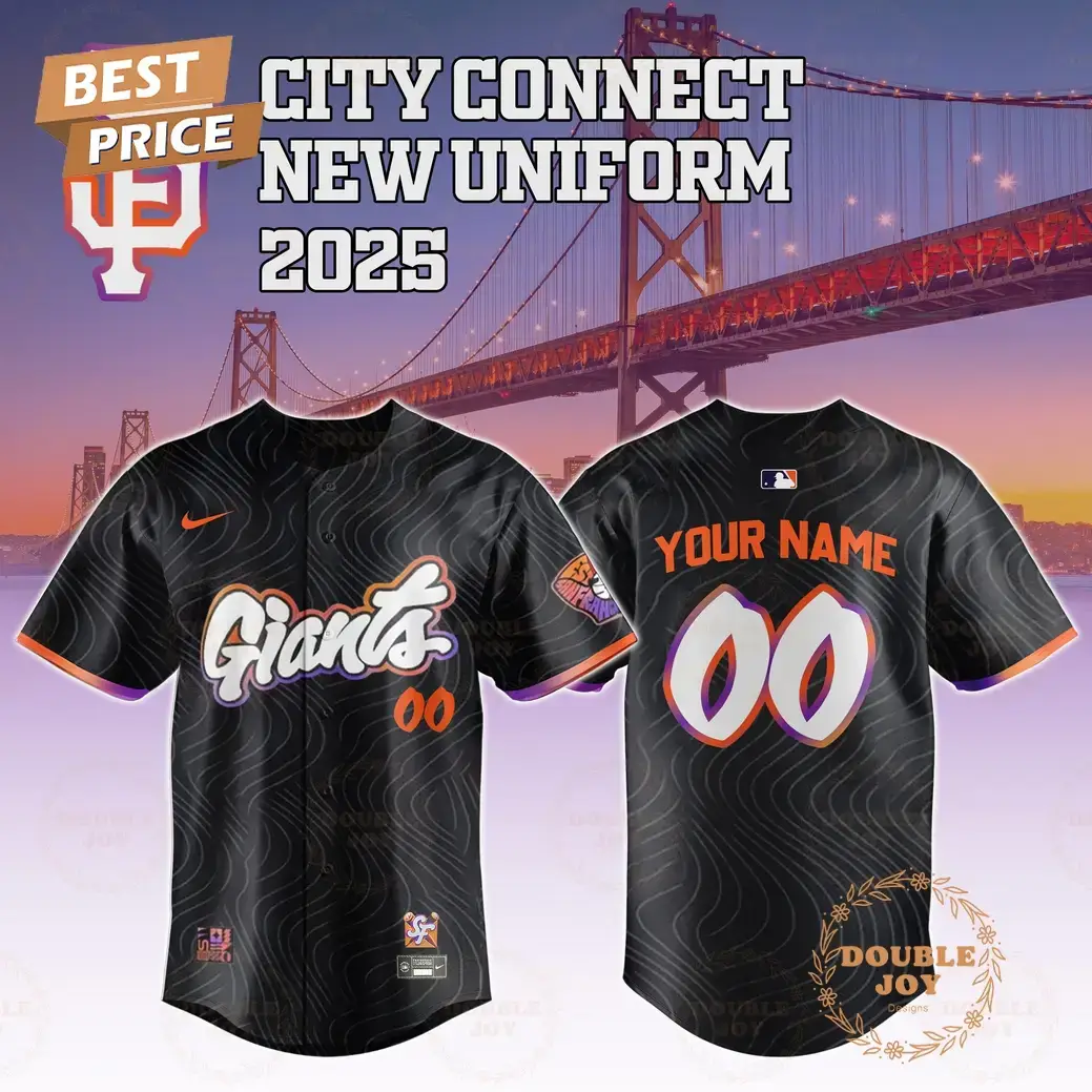San Francisco Giants City Connect New Uniform 2025 Custom Name Limited Edition Baseball Jersey Image