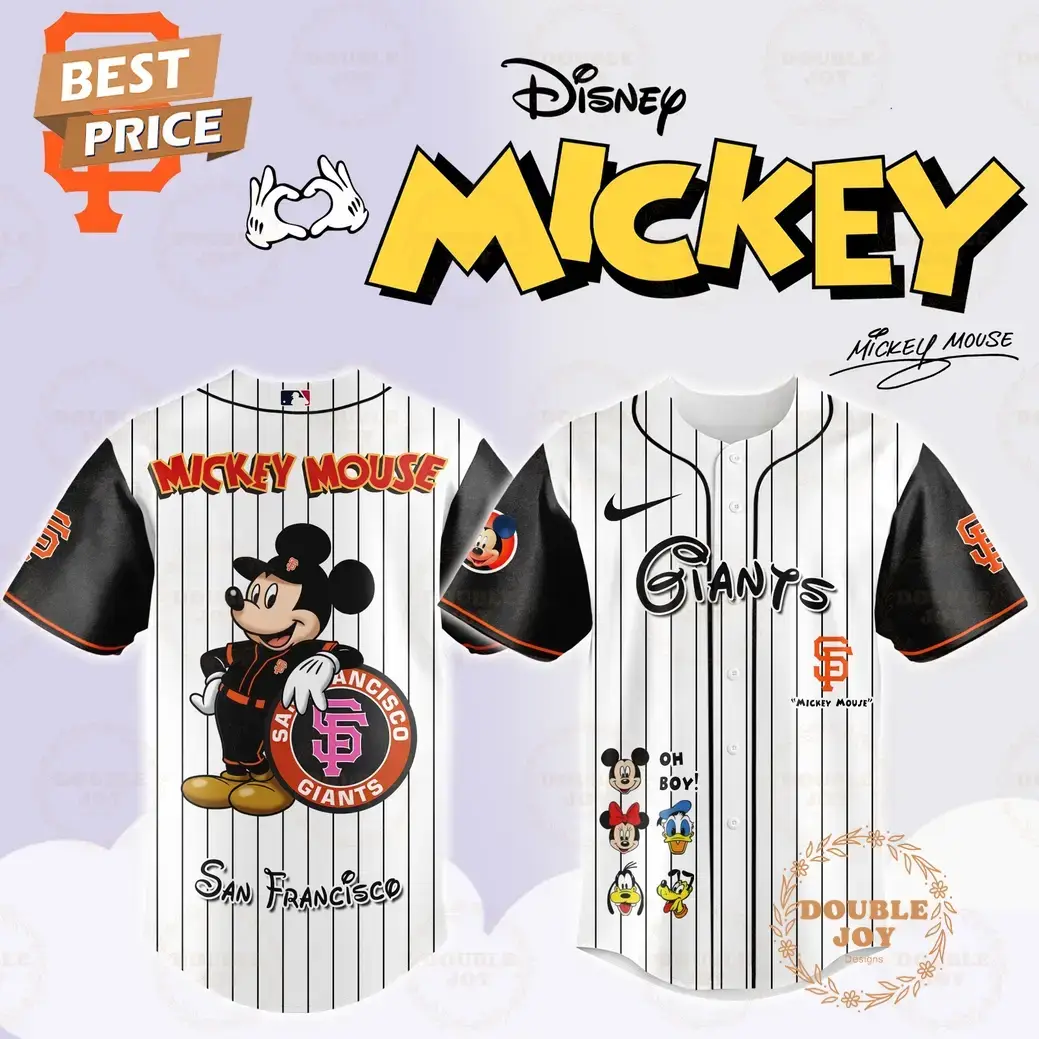 San Francisco Giants Disney Mickey Mouse 2025 Limited Edition Baseball Jersey Image