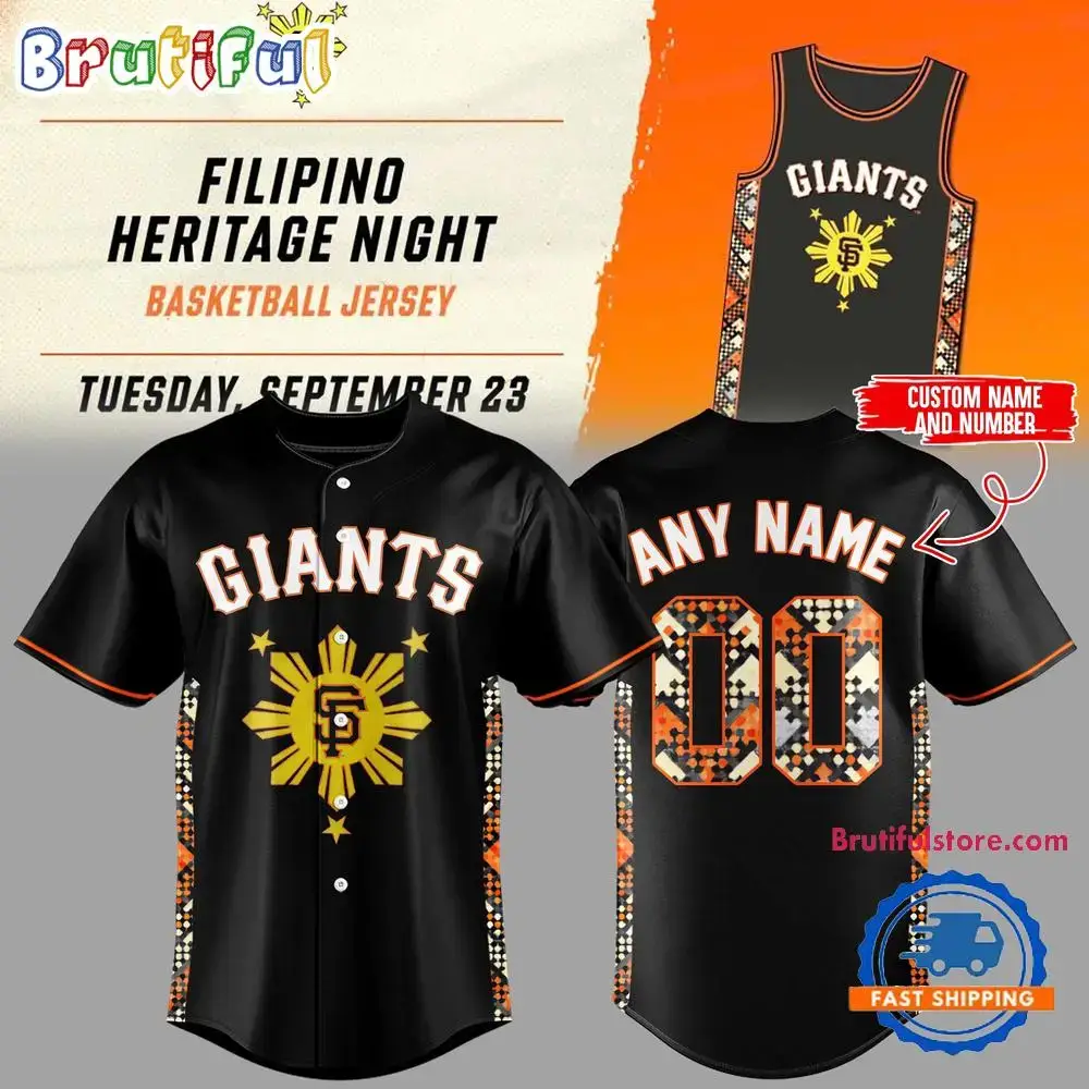San Francisco Giants Filipino Heritage Night Baseball Jersey Image