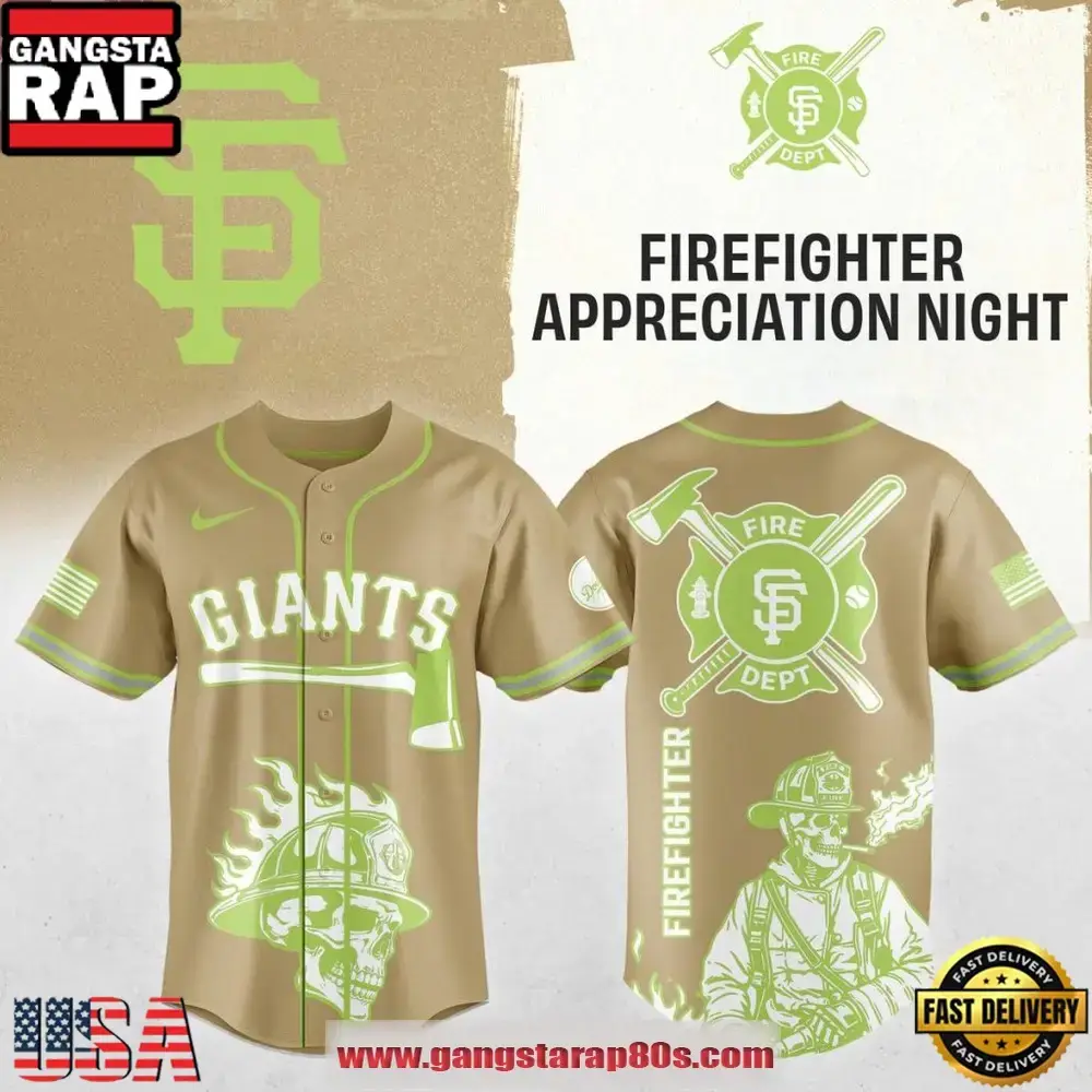 San Francisco Giants Firefighter Appreciation Night 2026 Special Edition Baseball Jersey Image