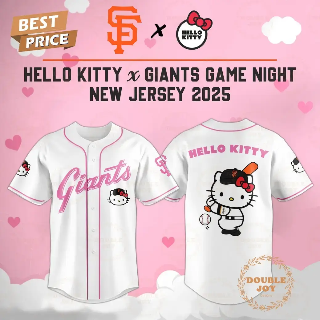 San Francisco Giants Hello Kitty X Cubs Game Night 2025 New Limited Edition Baseball Jersey Image