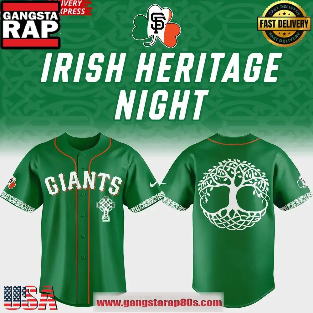San Francisco Giants Irish Heritage Night 2025 Baseball Jersey Shirt Image