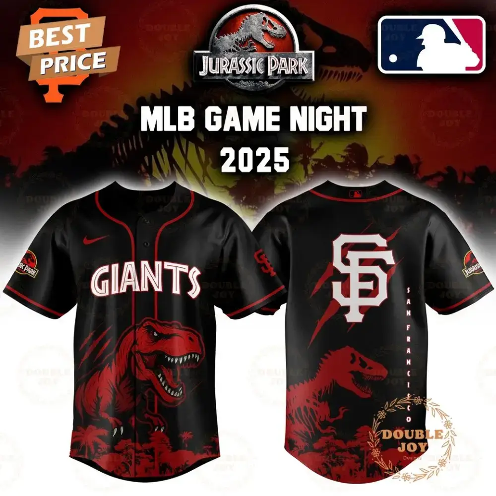 San Francisco Giants Jurassic Park Game Night 2025 Limited Edition Baseball Jersey Image