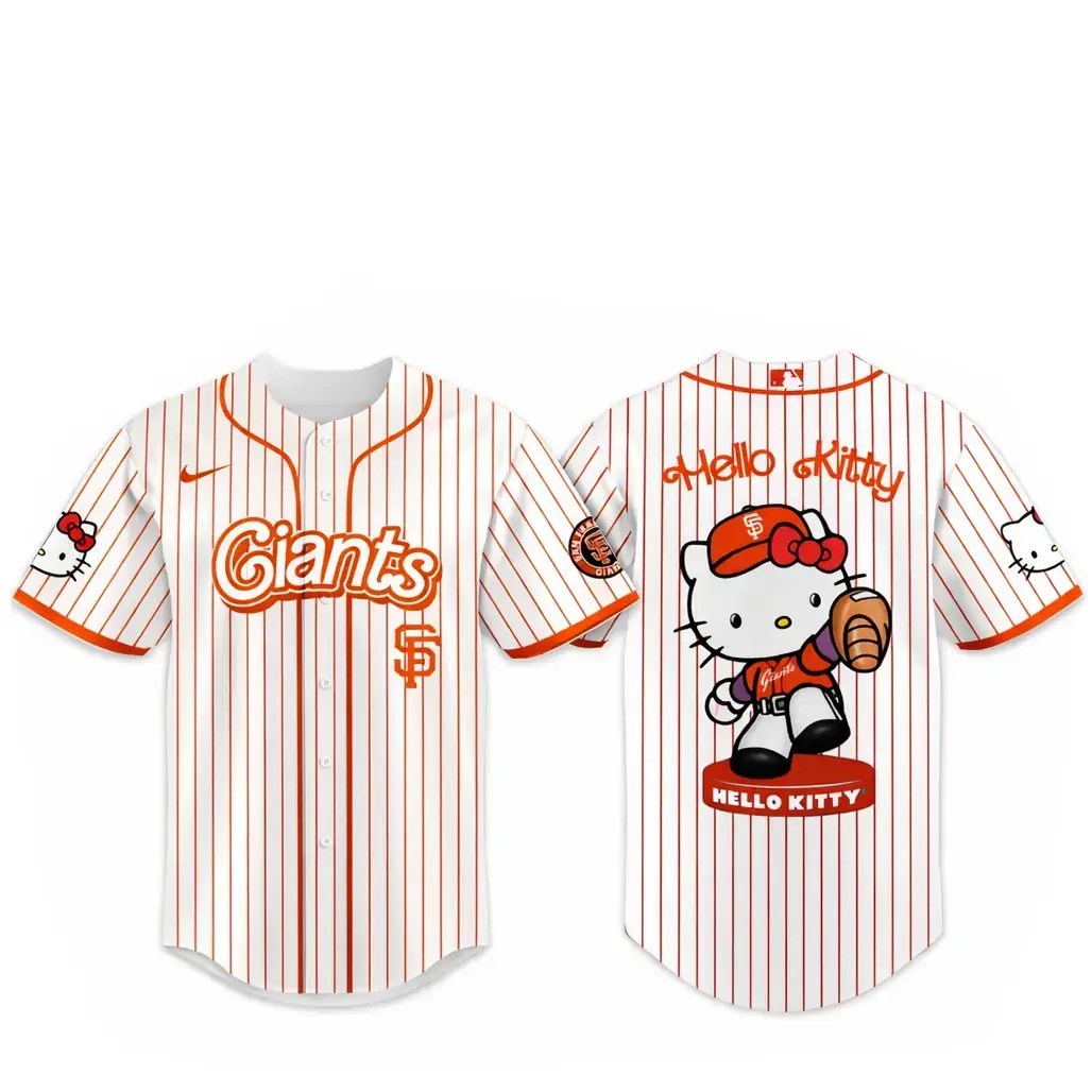 San Francisco Giants Major League Baseball 2026 Hello Kitty Baseball Jersey Image