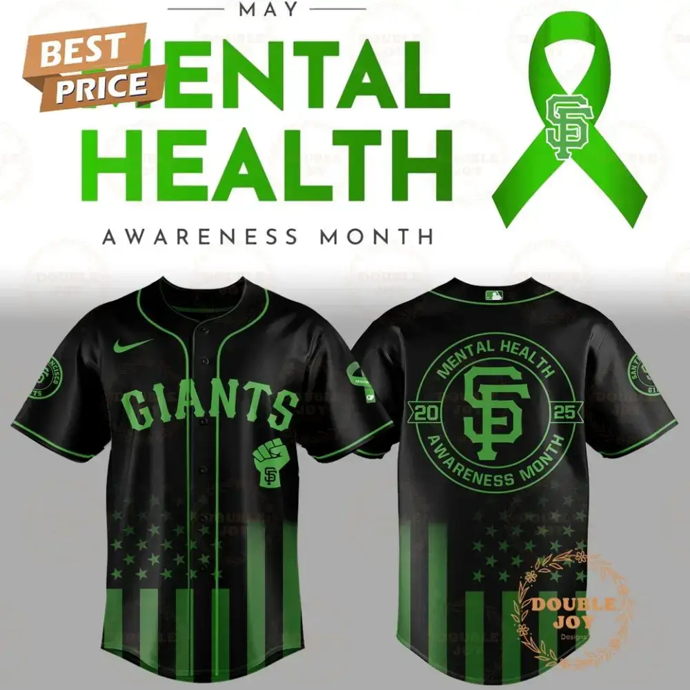 San Francisco Giants Mental Health Awareness Month 2025 Limited Edition Baseball Jersey Image