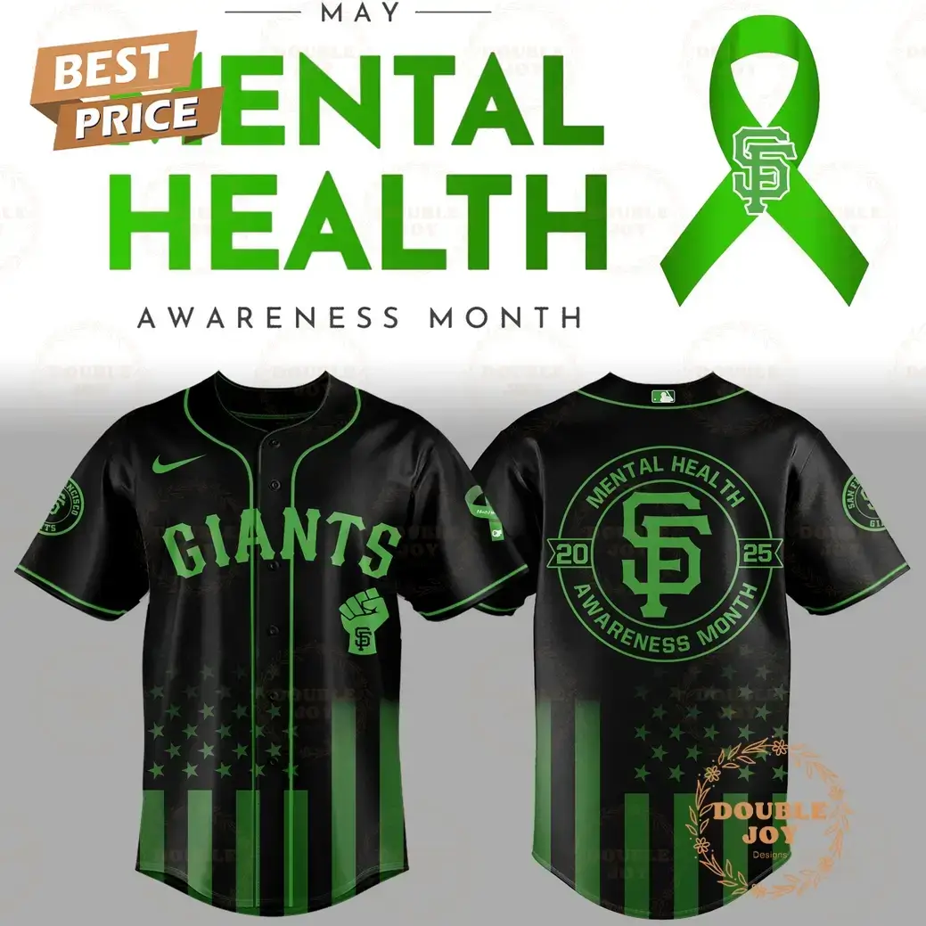 San Francisco Giants Mental Health Awareness Month 2025 Limited Edition Baseball Jersey Image