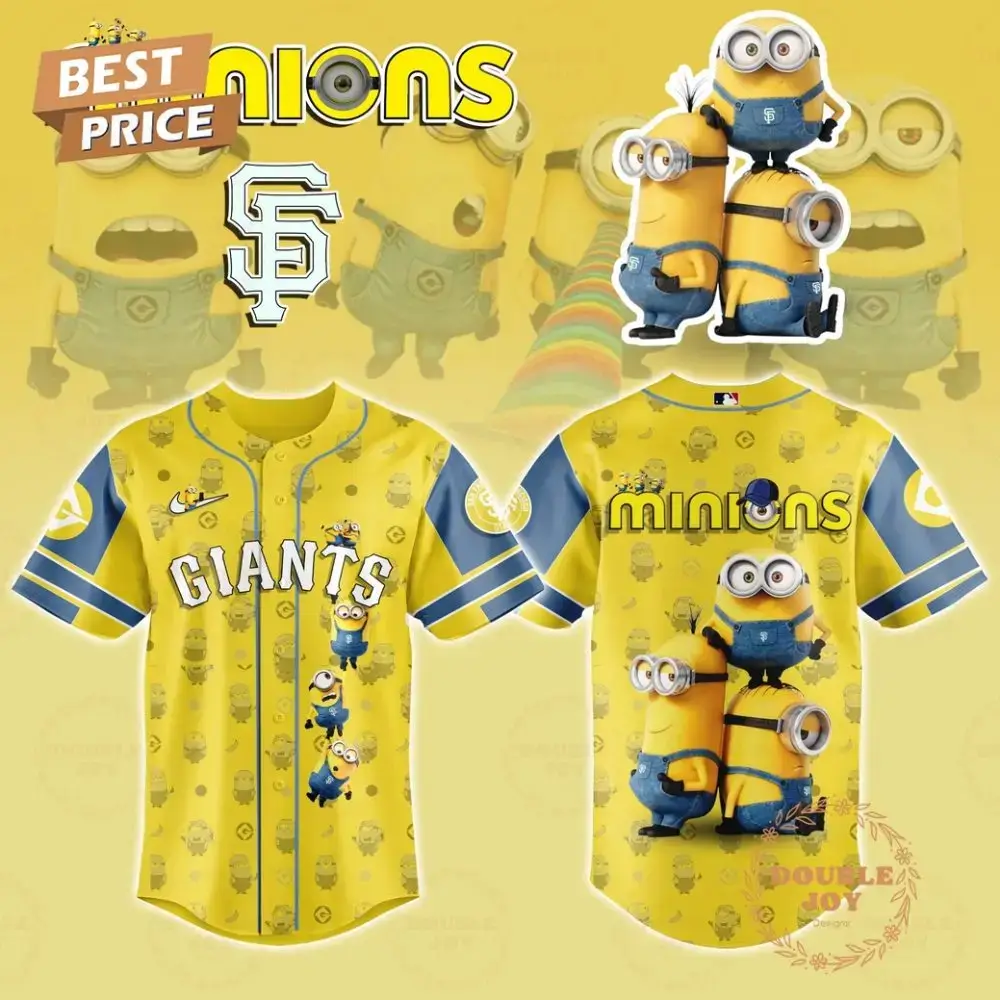 San Francisco Giants Minions 2025 Limited Edition Baseball Jersey Image
