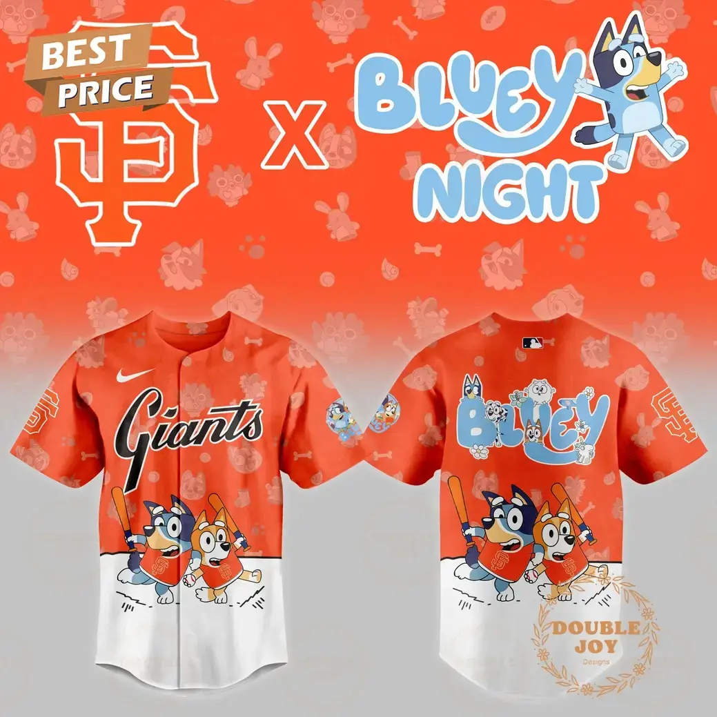 San Francisco Giants MLB 2025 Bluey Night New Edition Baseball Jersey Image