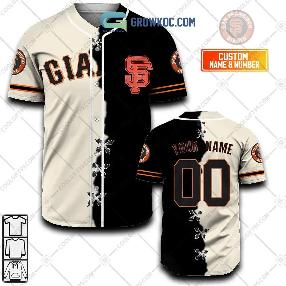 San Francisco Giants MLB Personalized Mix Baseball Jersey Image