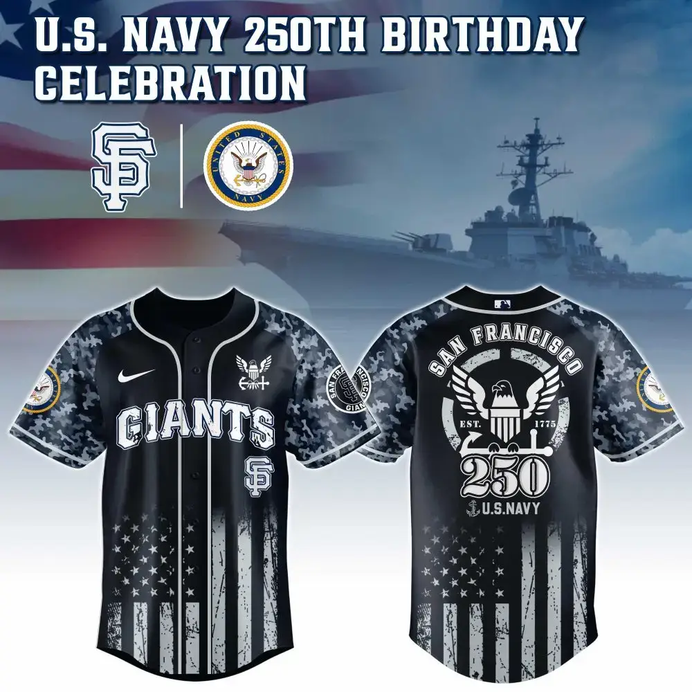 San Francisco Giants Mlb X 250 U.S. Navy Custom Baseball Jersey Image