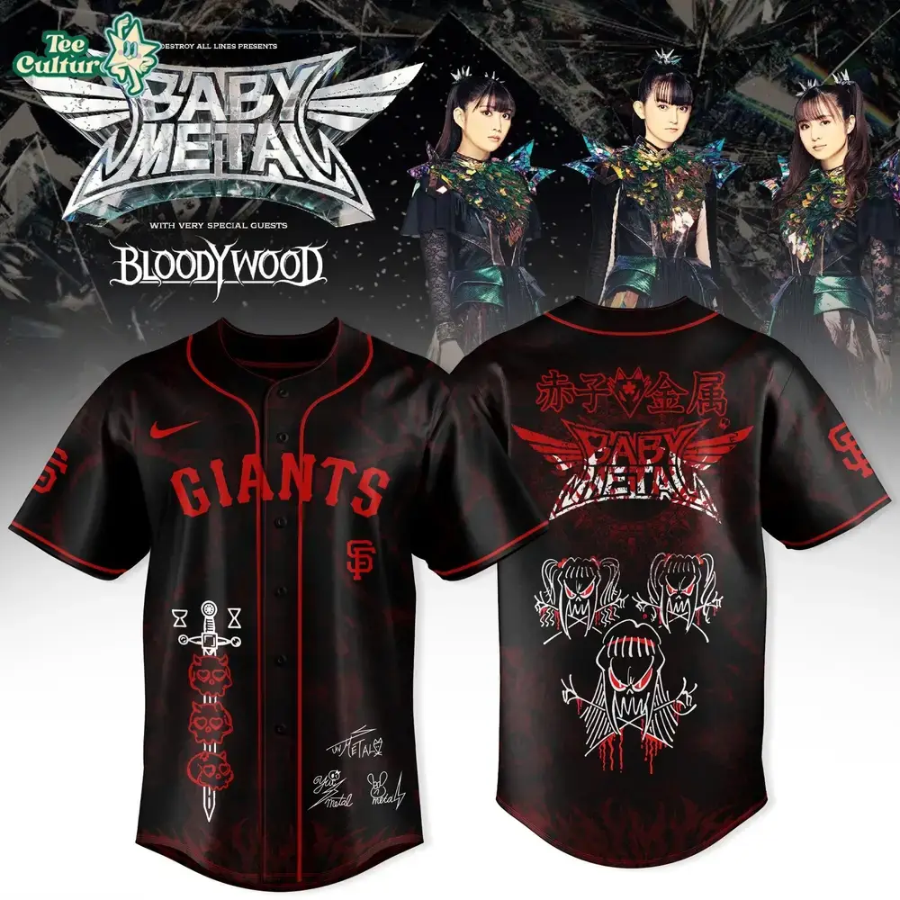 San Francisco Giants MLB x BABYMETAL WORLD TOUR 2026 Merch Jersey Image