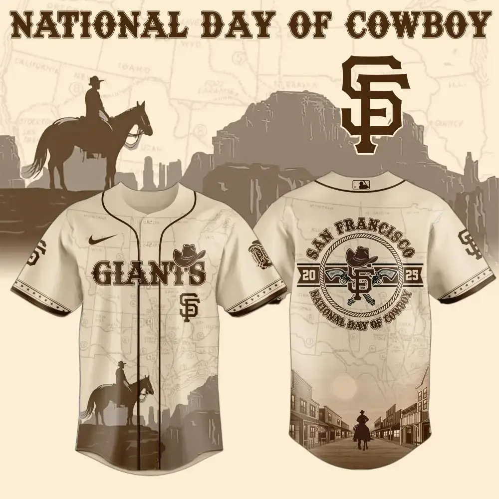 San Francisco Giants Mlb X National Day Of Cowboy Custom Baseball Jersey Image