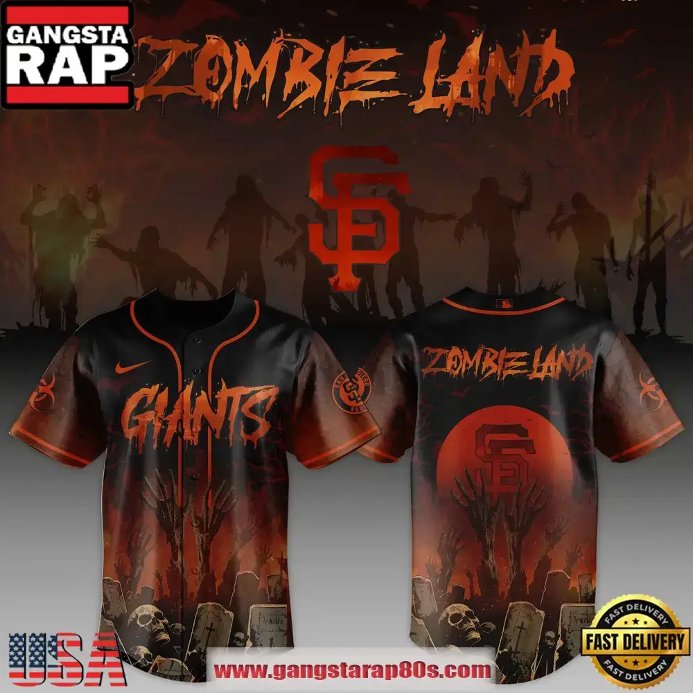 San Francisco Giants MLB x Zombie Land Unique Design Baseball Jersey Image