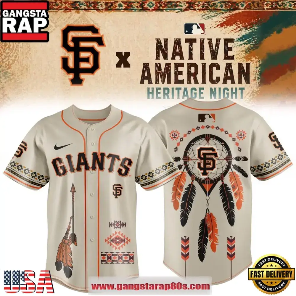 San Francisco Giants Native American Heritage Night 2026 Special Edition Baseball Jersey Image