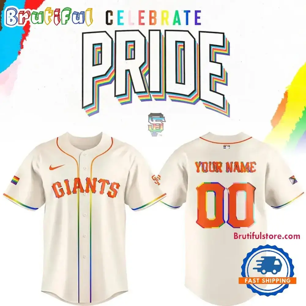 San Francisco Giants Pride Night Custom Baseball Jersey Image