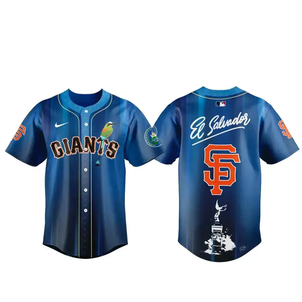 San Francisco Giants Salvadoran Heritage Day 2026 Baseball Jersey Image