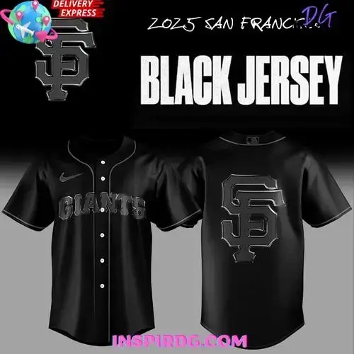 San Francisco Giants Shadow City Blackout Baseball Jersey Image