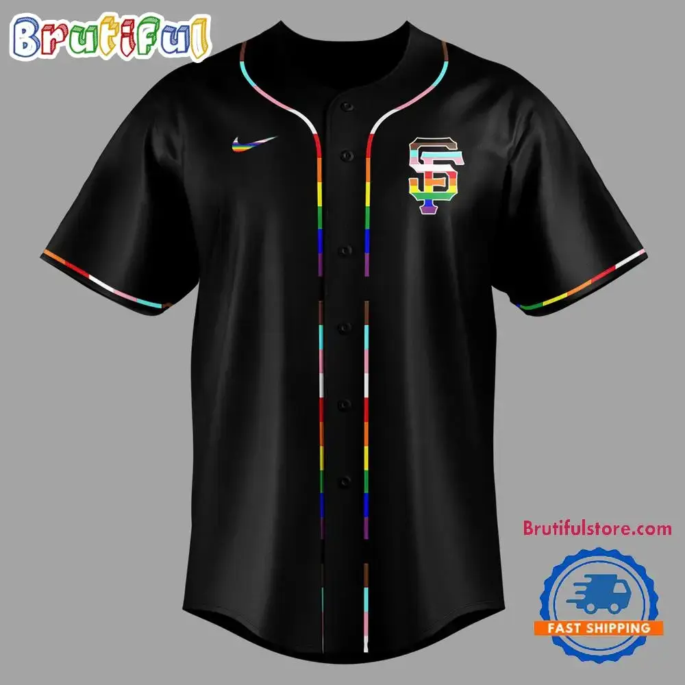 San Francisco Giants Special Edition Pride Month Custom Baseball Jersey Image