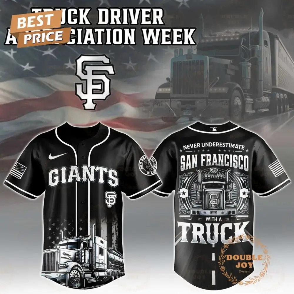 San Francisco Giants Truck Driver Appreciation Week 2025 Limited Edition Baseball Jersey Image